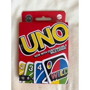 Mattel UNO Card Game with Customizable Wild Cards Colorblind Accessible